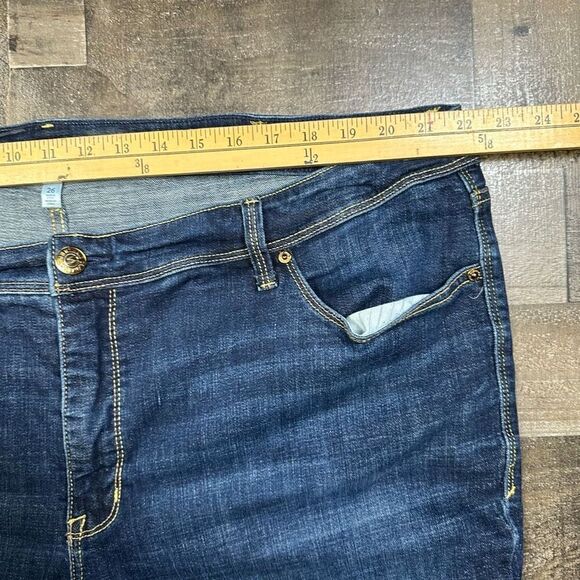 Seven 7 For All Mankind Jeans Women’s Size 26 Bootcut Blue Denim Dark Wash - Picture 6 of 11